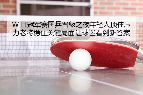 WTT冠军赛国乒晋级之夜年轻人顶住压力老将稳住关键局面让球迷看到新答案
